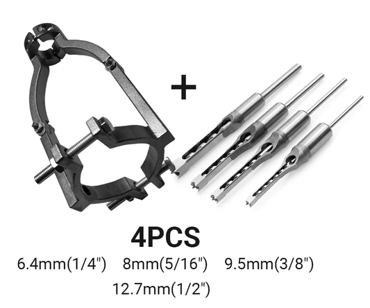 Pousbo® Woodworking Square Hole Drill Bits / Adaptérový držák
