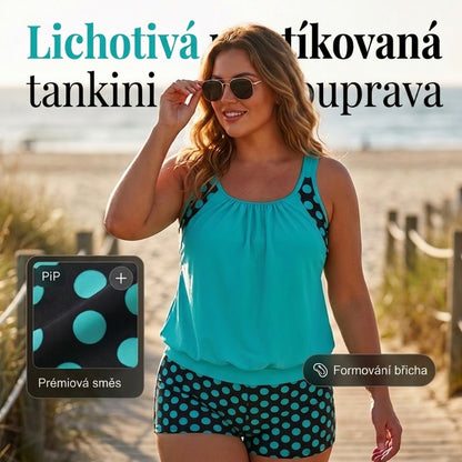 👙Dámské dvoudílné plavky s puntíky✨