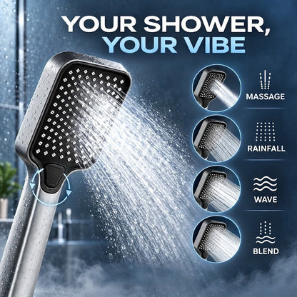 🔥🚿 Sprchová hlavice High-Boost – silný proud vody a pohodlí jako v lázních ✨