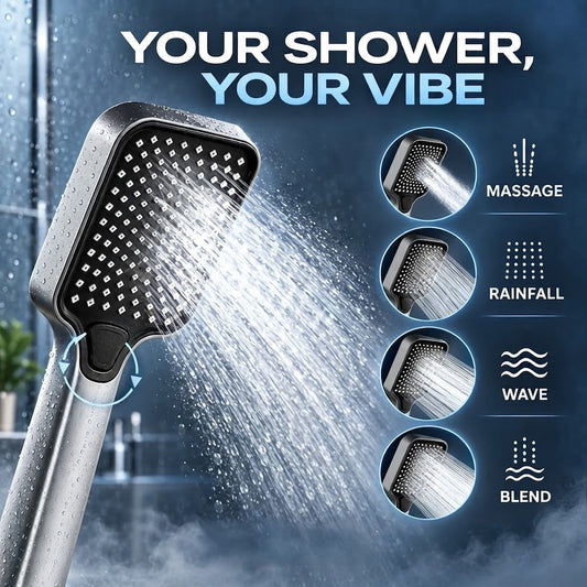 🔥🚿 Sprchová hlavice High-Boost – silný proud vody a pohodlí jako v lázních ✨
