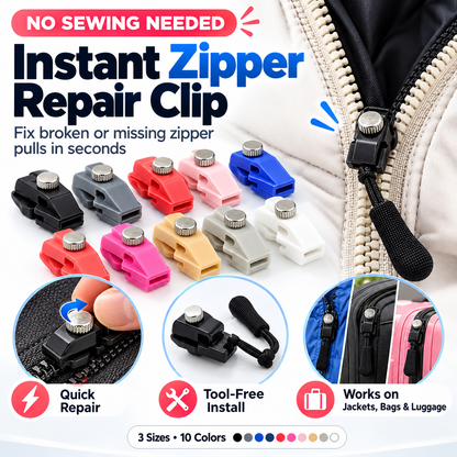 🔧🧳 Snadno použitelná sada na opravu zipů – Odolné provedení, plynulý chod a široká kompatibilita s oděvy i zavazadly!