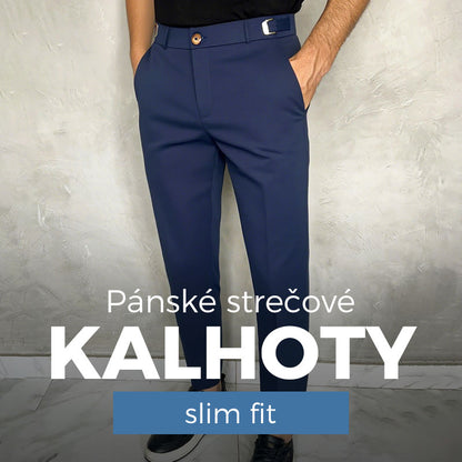 💖👖Pánské kalhoty Slim Fit s elastickým pasem