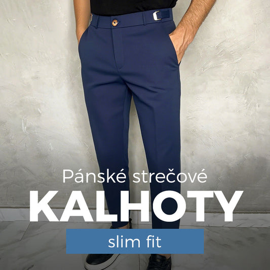 💖👖Pánské kalhoty Slim Fit s elastickým pasem