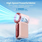 ❄️ Porazte horko s lehkostí – Mini ruční ventilátor s LED displejem a 6 rychlostmi – Platba při převzetí 💨😍