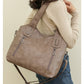 Vintage velká kapacita nastavitelná crossbody kabelka