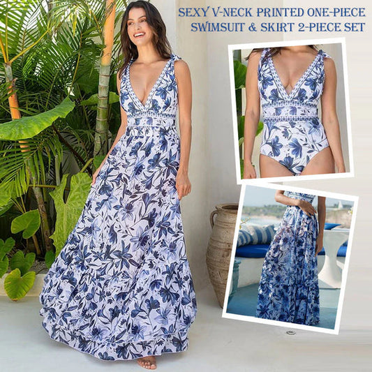 Plavky s výstřihem do V se sukní