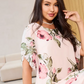 Dámské šifonové šaty s potiskem - Jednodílný elegantní styl