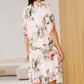 Dámské šifonové šaty s potiskem - Jednodílný elegantní styl