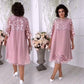 🌸【S-5XL】Dámská volná krajková polodupačka s krajkou