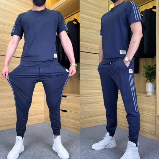 🌴❄️Pánské sportovní kalhoty s krátkým rukávem (sada 2 kusů)