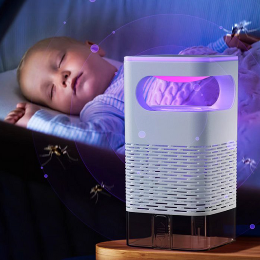 UV lapač much s průhlednou sběrnou nádobou