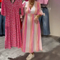 💃Dámské šaty s V-výstřihem a potiskem