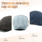 👒 Unisex džínová čepice newsboy – Nadčasová nastavitelná prodyšná 🍂