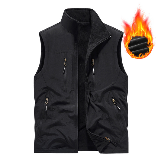 🔥Pánská oversized vesta bez rukávů s kapsami
