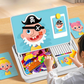Magnetické puzzle Face Dress Up Cestovní hra Dvoustranná předškolní vzdělávací hračka pro děti