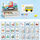 Magnetické puzzle Face Dress Up Cestovní hra Dvoustranná předškolní vzdělávací hračka pro děti