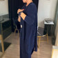 【S-5XL】💖Elegantní třídílná sada s dlouhým kardiganem (zahrnuje blůzu a kalhoty)