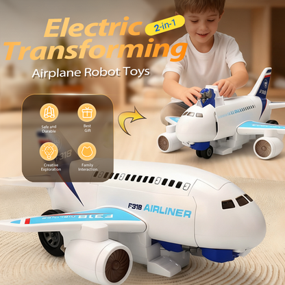Elektrické hračky 2 v 1 – Letadlo, které se mění v robota! Ideální vánoční dárek pro děti