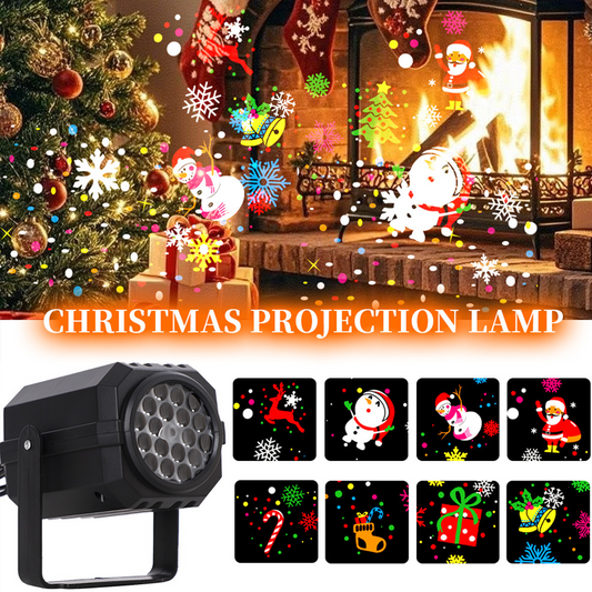 🎄✨ Rotující LED projektor s vánočními motivy – kouzelné světelné efekty a jedinečná vánoční dekorace