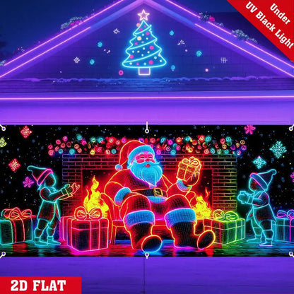 🎄Vánoční výprodej – 40 % SLEVA! Vánoční banner na garážová vrata