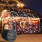 🎄Vánoční projektorová lampa s 16 vzory a USB – snadno použitelná a působivá
