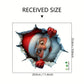 🎅Mikuláš prorazí zeď kreativní 3D samolepka na zeď