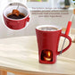 🍫 KERAMICKÝ HRNEK NA ČOKOLÁDU 🕯️✨ Ideální na romantickou večeři nebo večírek s přáteli! 🥂🍓