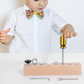 Dřevěná hračka Montessori se šroubovákem