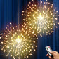 Solární světelné řetězy Solar Fireworks – automatické zapínání/vypínání, vodotěsné LED diody pro zahradu, terasu a večírky