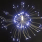 Solární světelné řetězy Solar Fireworks – automatické zapínání/vypínání, vodotěsné LED diody pro zahradu, terasu a večírky