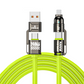 🔌 Vysoce výkonný kabel pro rychlé nabíjení 4 v 1 – 240 W PD, multifunkční nabíjecí kabel, USB-A/USB-C na Type-C/Lightning – univerzální kabel pro rychlé nabíjení telefonů a notebooků ✨