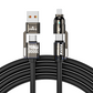 🔌 Vysoce výkonný kabel pro rychlé nabíjení 4 v 1 – 240 W PD, multifunkční nabíjecí kabel, USB-A/USB-C na Type-C/Lightning – univerzální kabel pro rychlé nabíjení telefonů a notebooků ✨