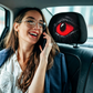 👁️‍🗨️🚗 Potah na opěrku hlavy s motivem strašidelného červeného oka – originální design🎃