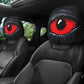 👁️‍🗨️🚗 Potah na opěrku hlavy s motivem strašidelného červeného oka – originální design🎃