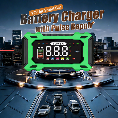 ⏰🔋 12V, 6A Chytrá nabíječka autobaterií 🚗⚡