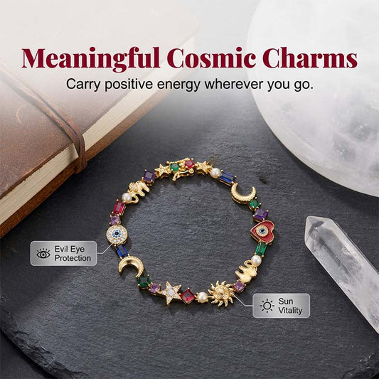 ✨ Náramek s hravým nebeským talismanem – Skladem & na dobírku 🌙⭐