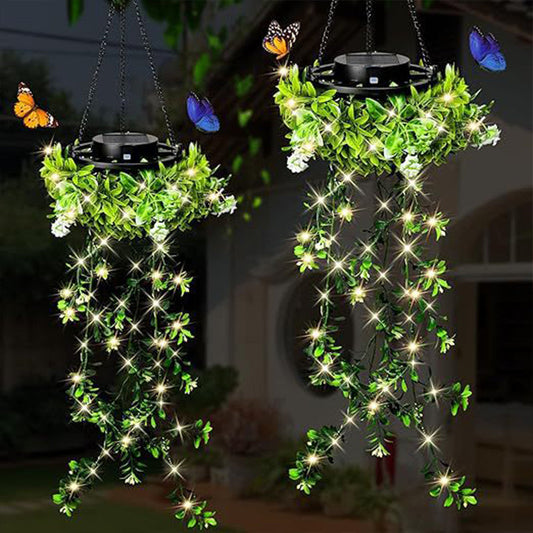 🌿 Solární závěsná lampa z milánské trávy – Skladem & platba na dobírku ☀️💡