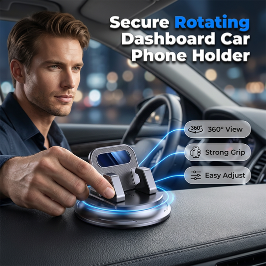📱 Jezděte bezpečně a bez použití rukou – 360° otočný držák na mobilní telefon na palubní desku – platba na dobírku 🚗