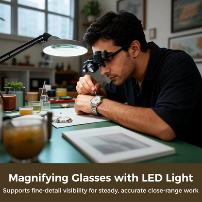 💡Osvětlete pracovní prostor dvěma LED světly – LED zvětšovací brýle. Možnost dobírky!