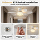 ❄️✨LED stropní ventilátor 2 v 1 s objímkou E27 – osvětlení, chlazení a dálkové ovládání v jednom