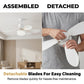 ❄️✨LED stropní ventilátor 2 v 1 s objímkou E27 – osvětlení, chlazení a dálkové ovládání v jednom