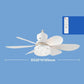 ❄️✨LED stropní ventilátor 2 v 1 s objímkou E27 – osvětlení, chlazení a dálkové ovládání v jednom