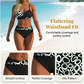 Dámské push-up bikini set – křížový design, tvarující pásek – S–2XL – pláž / léto
