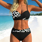 Dámské push-up bikini set – křížový design, tvarující pásek – S–2XL – pláž / léto