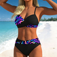 Dámské push-up bikini set – křížový design, tvarující pásek – S–2XL – pláž / léto
