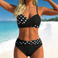 Dámské push-up bikini set – křížový design, tvarující pásek – S–2XL – pláž / léto