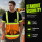 👷🔦 Dobře viditelné výstražné pracovní tričko – fluorescenční + reflexní | XS–6XL | 🛡️