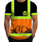👷🔦 Dobře viditelné výstražné pracovní tričko – fluorescenční + reflexní | XS–6XL | 🛡️