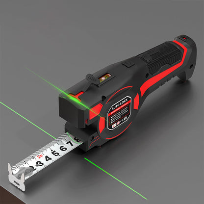 📢⏰Svinovací metr 2 v 1 s laserovým zaměřovačem