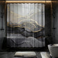 Elegant Marble Pattern Bathroom Shower Curtain